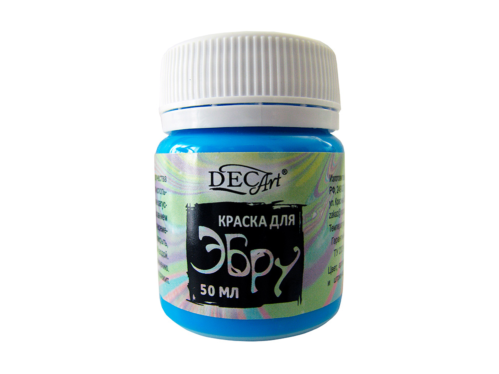 

Краска для эбру голубая 50 мл, DecArt®