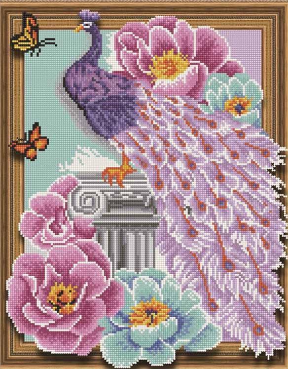 

Алмазная вышивка 5D «Красота павлина»