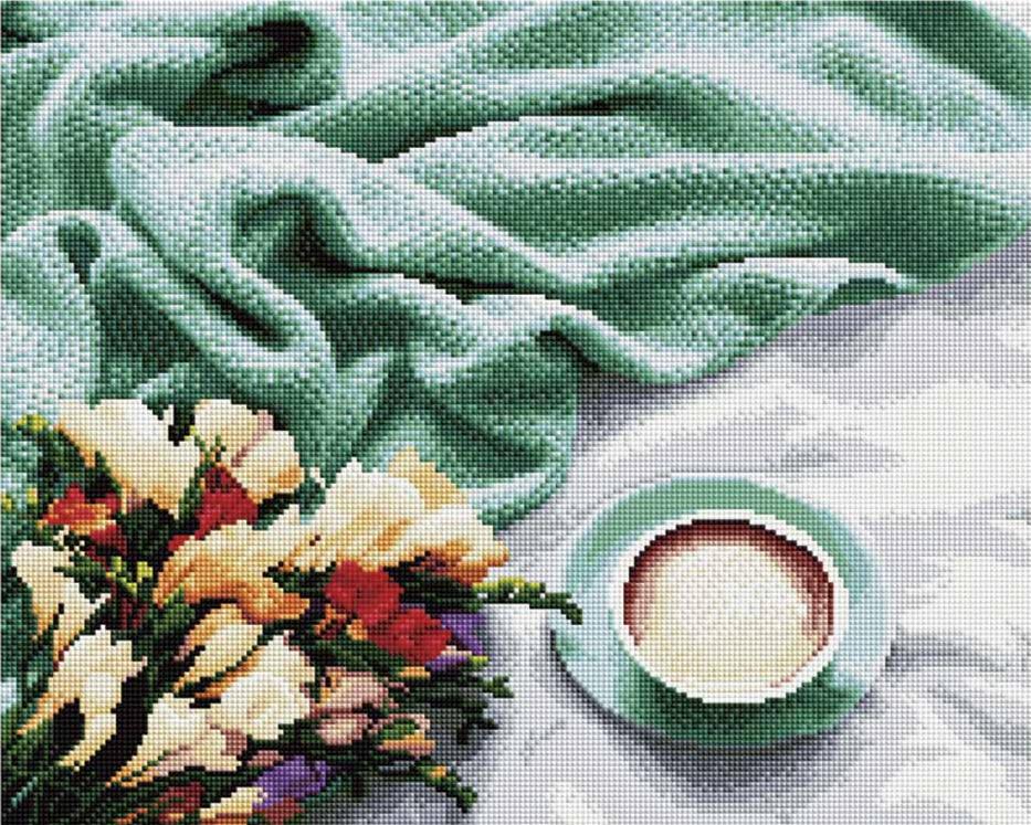 

Алмазная вышивка «Цветы и кофе», «Цветы и кофе»