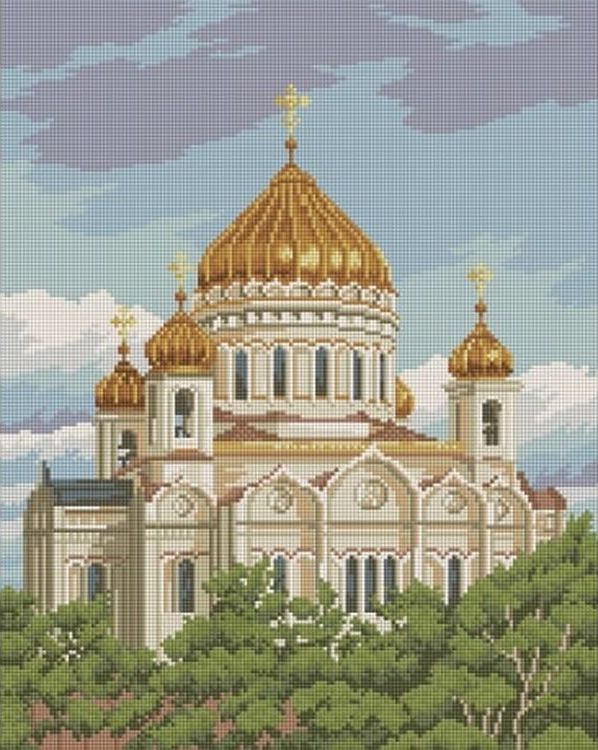 Храм христа спасителя в москве рисунок