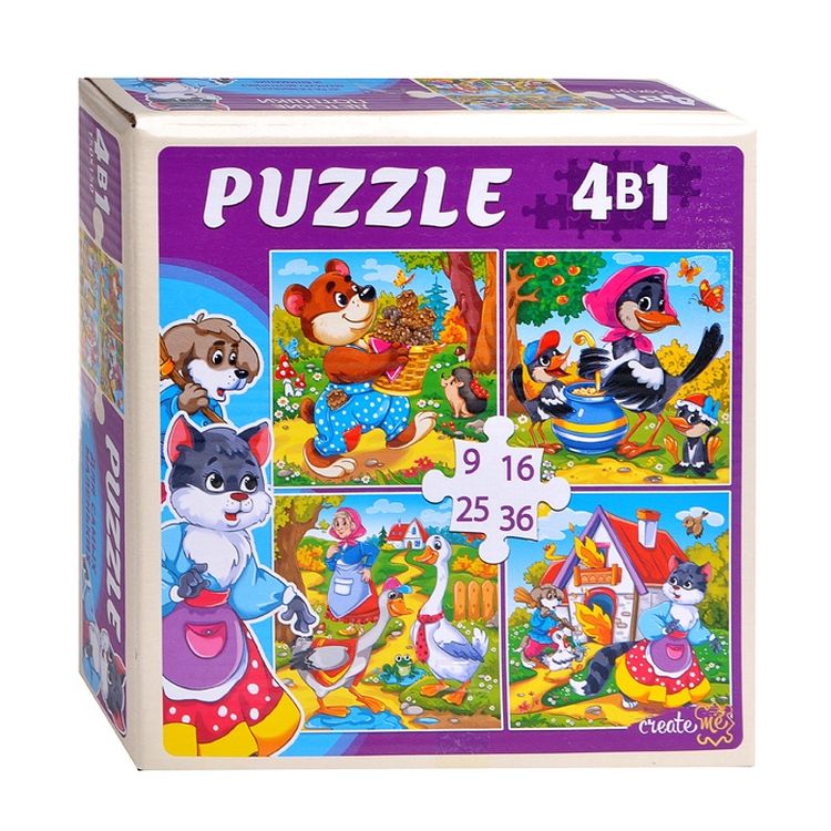 пазл origami robocar poli (00185), 54 дет. русские пазлы. пазлы рыжий кот 4в1. пазлы 4 в 1. пазлы 4 в 1 русские народные сказки.