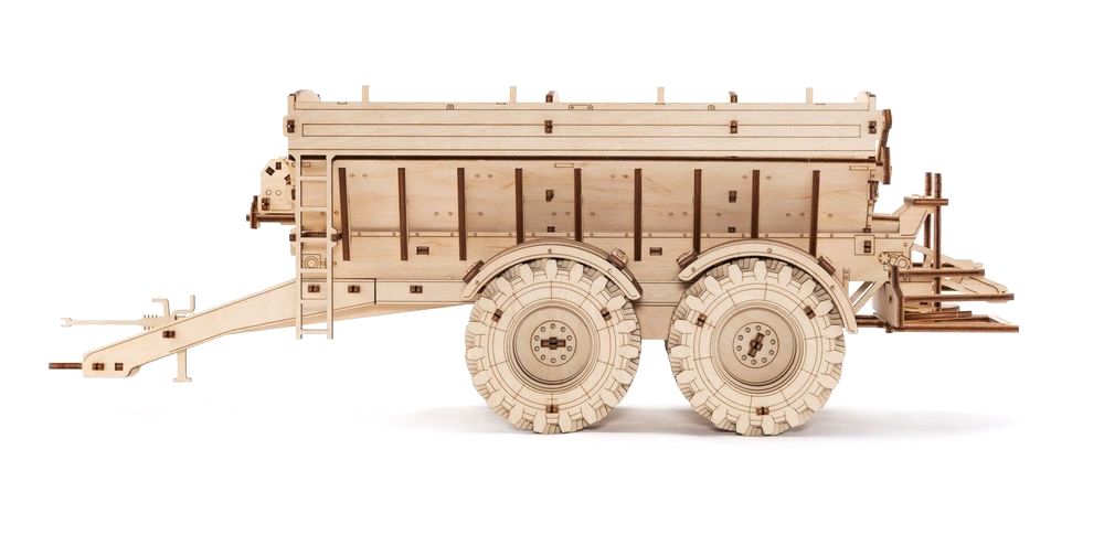 Конструктор деревянный 3D «Прицеп к трактору Кировец К-7М», Eco Wood ...