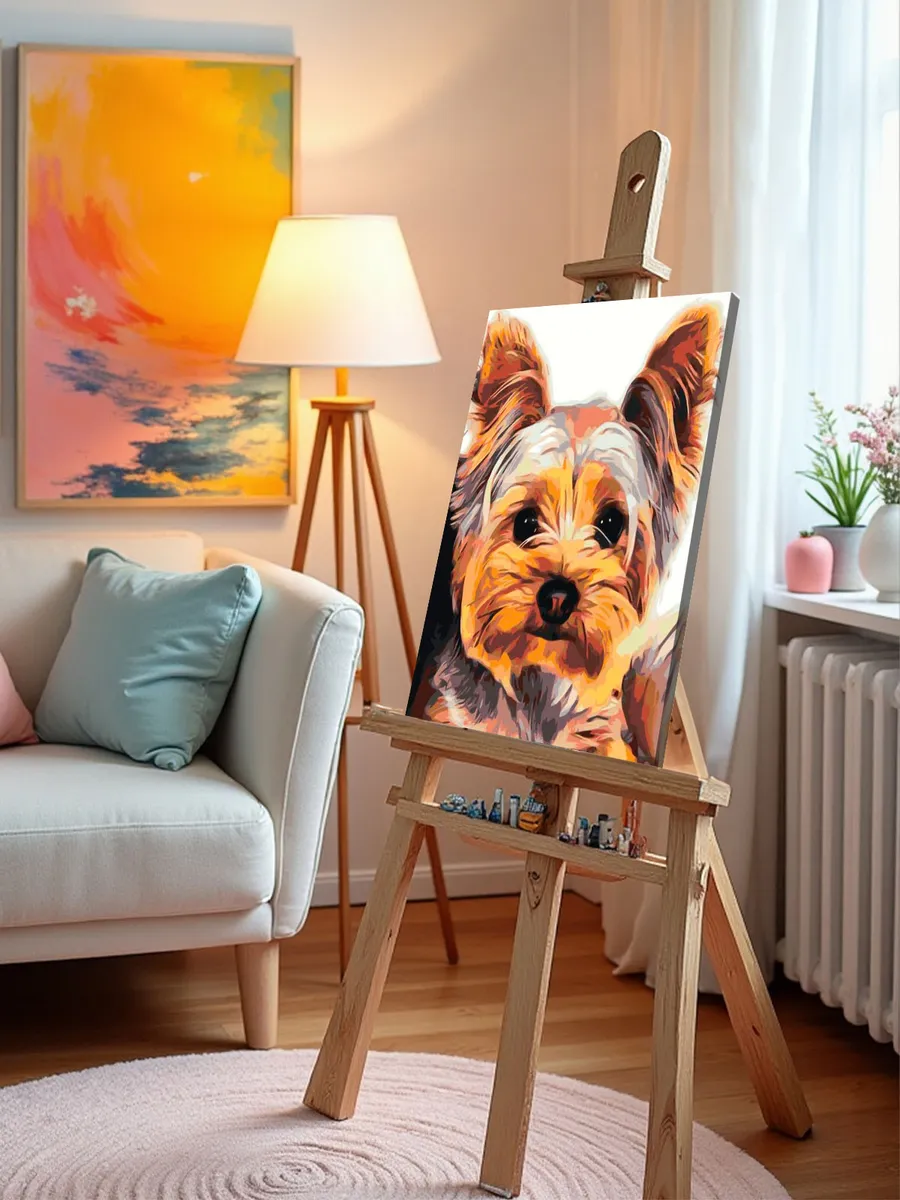 Картина по номерам «Маленький йорк» — картинка 9