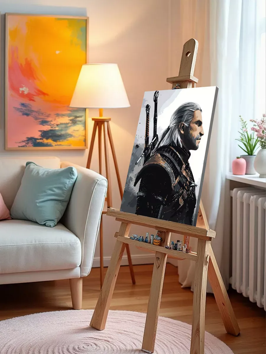 Картина по номерам «Ведьмак» — картинка 10