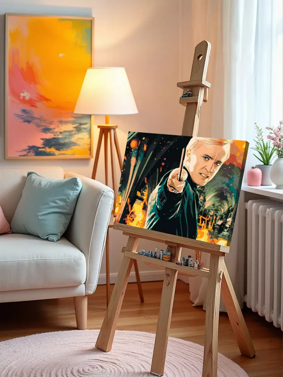 Картина по номерам «Гарри Поттер: Драко Малфой» — картинка 10