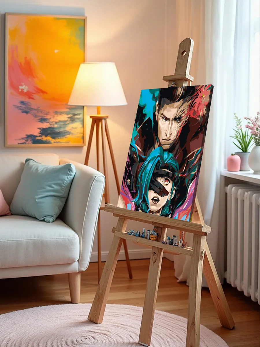 Картина по номерам «League of legends. Аркейн: Джинкс и Силко 3» — картинка 9