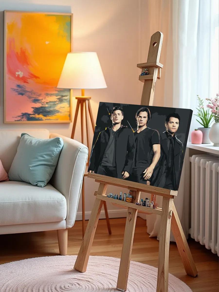 Картина по номерам «Сверхъестественное: Дин, Сэм и Кастиэль 3» — картинка 10