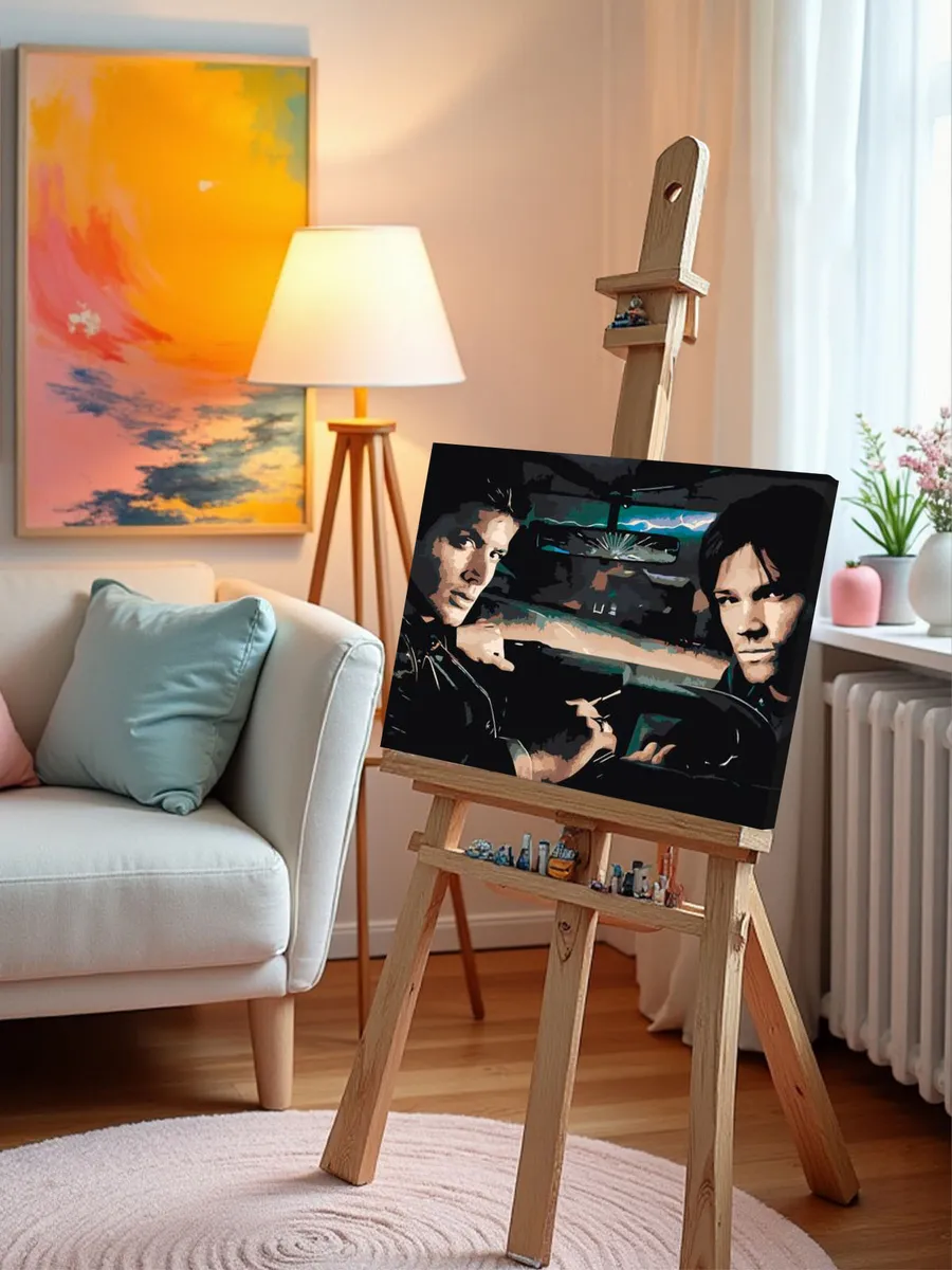 Картина по номерам «Сверхъестественное: Дин и Сэм Винчестеры 6» — картинка 10