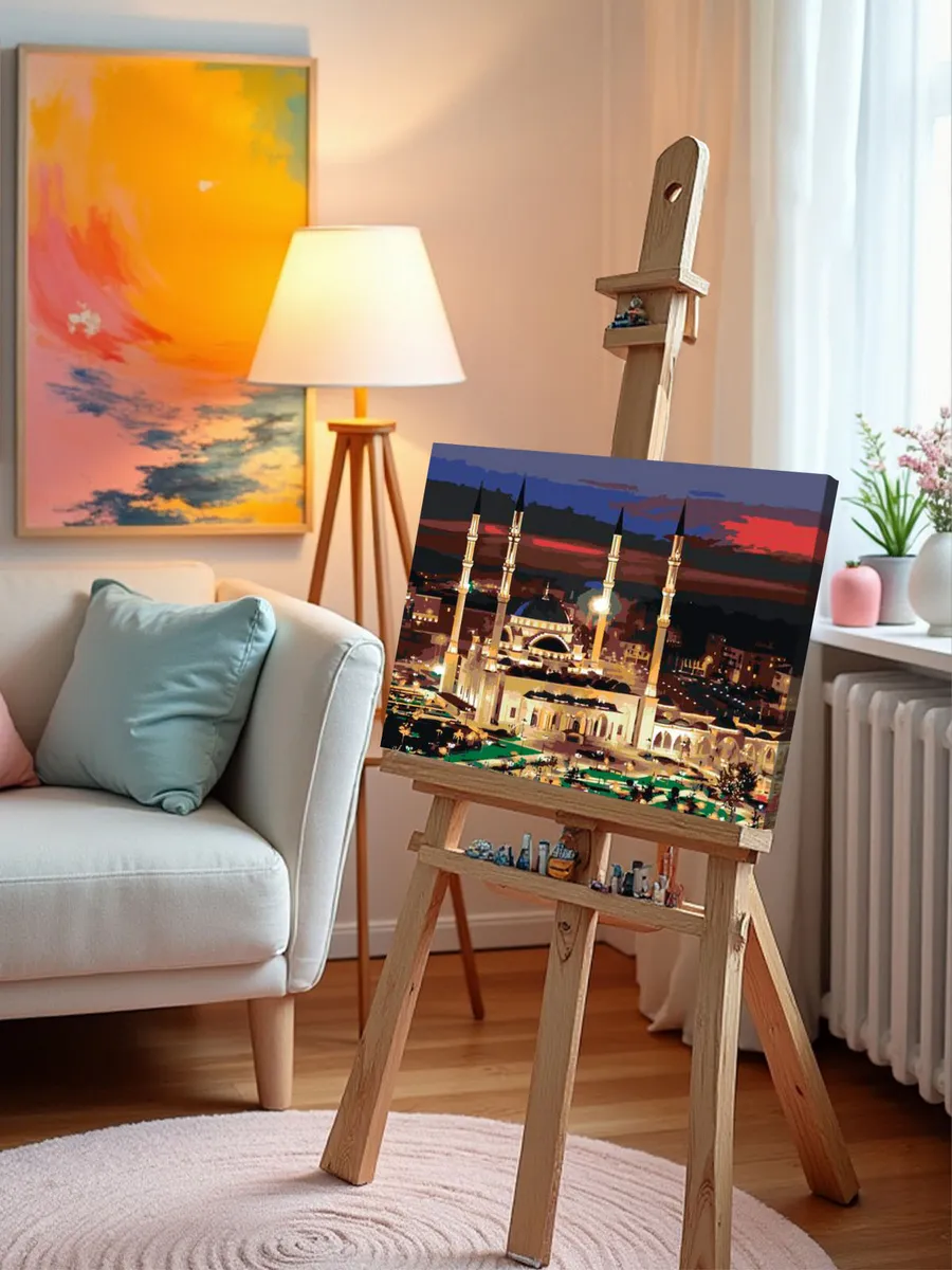 Картина по номерам «Мечеть Сердце Чечни 2» — картинка 9