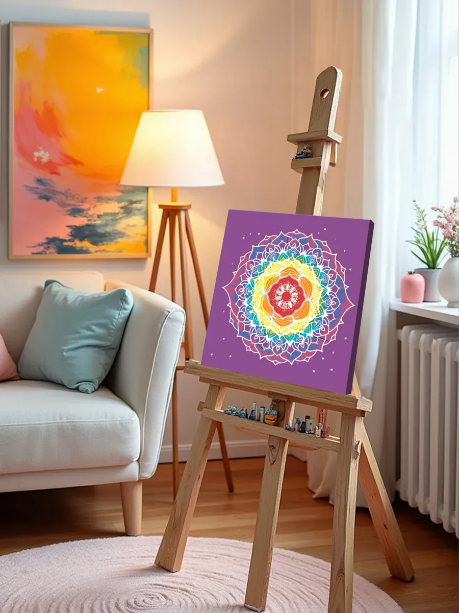 Картина по номерам «Мандала Семь чакр» — картинка 9