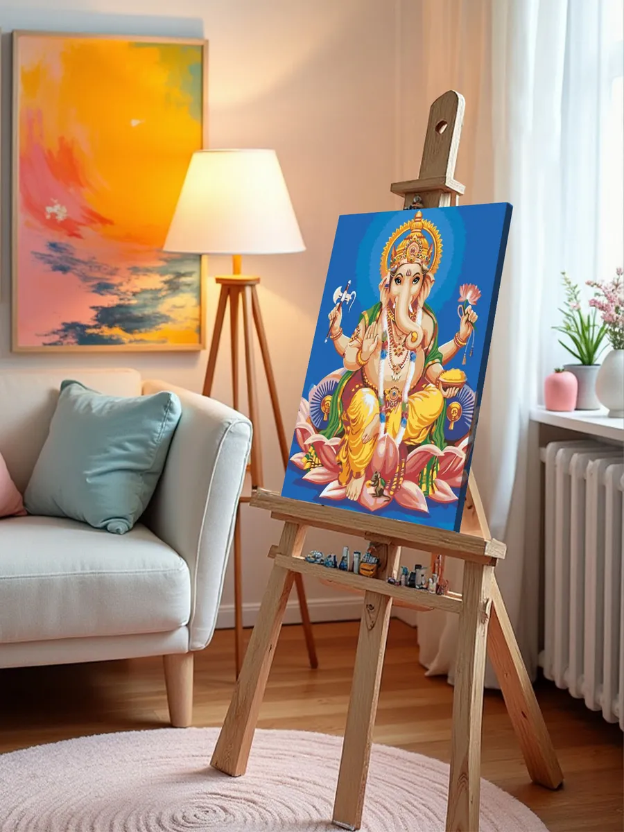 Картина по номерам «Ганеша» — картинка 9