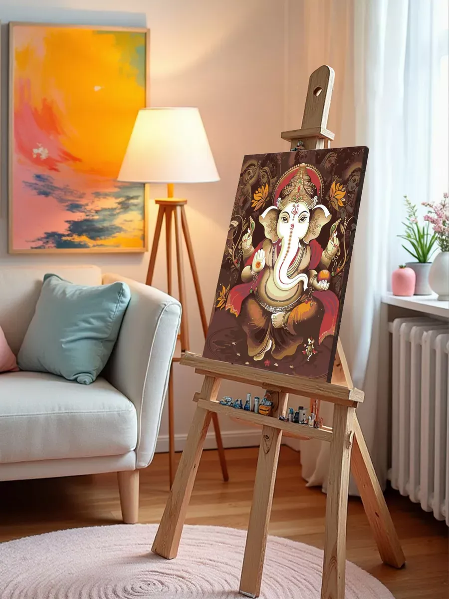 Картина по номерам «Ганеша 2» — картинка 9