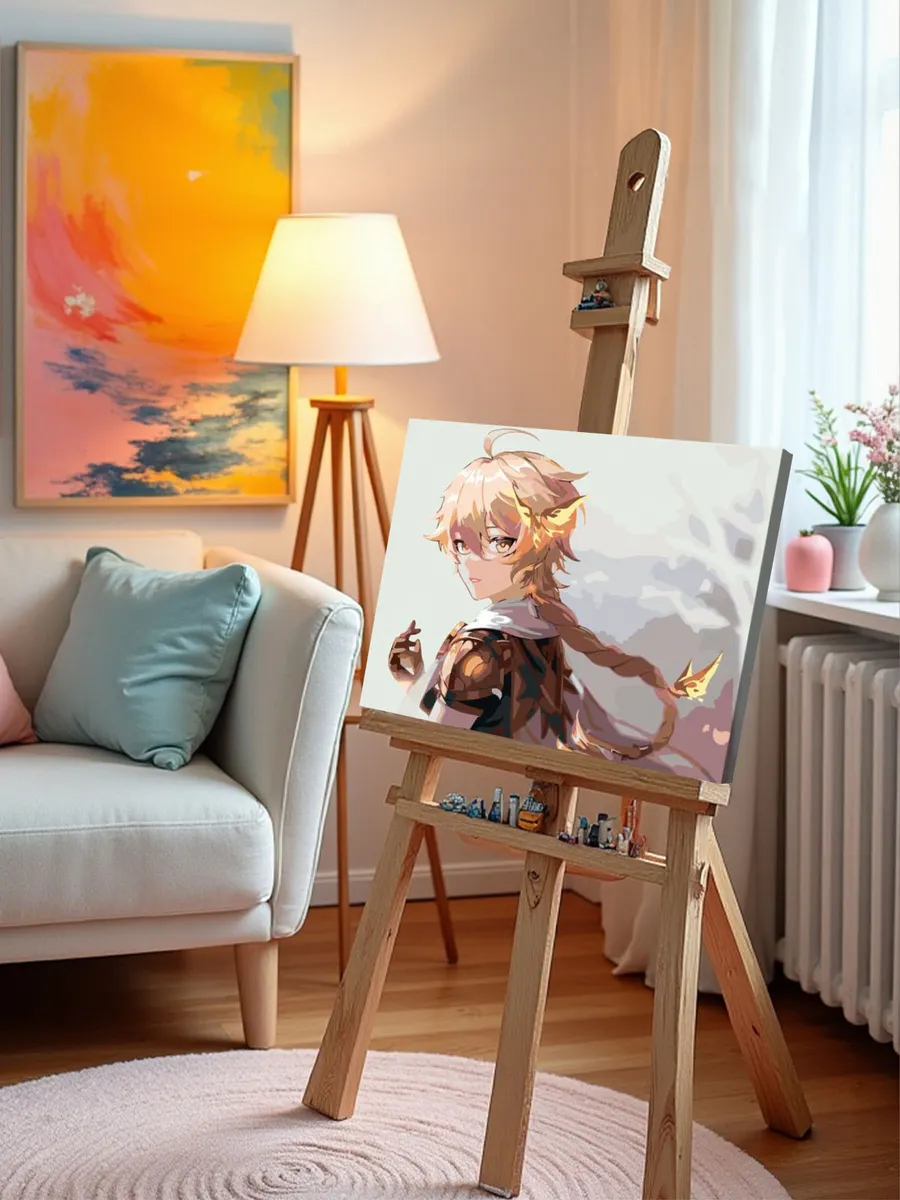 Картина по номерам «Genshin Impact Геншин Импакт: Итэр» — картинка 9