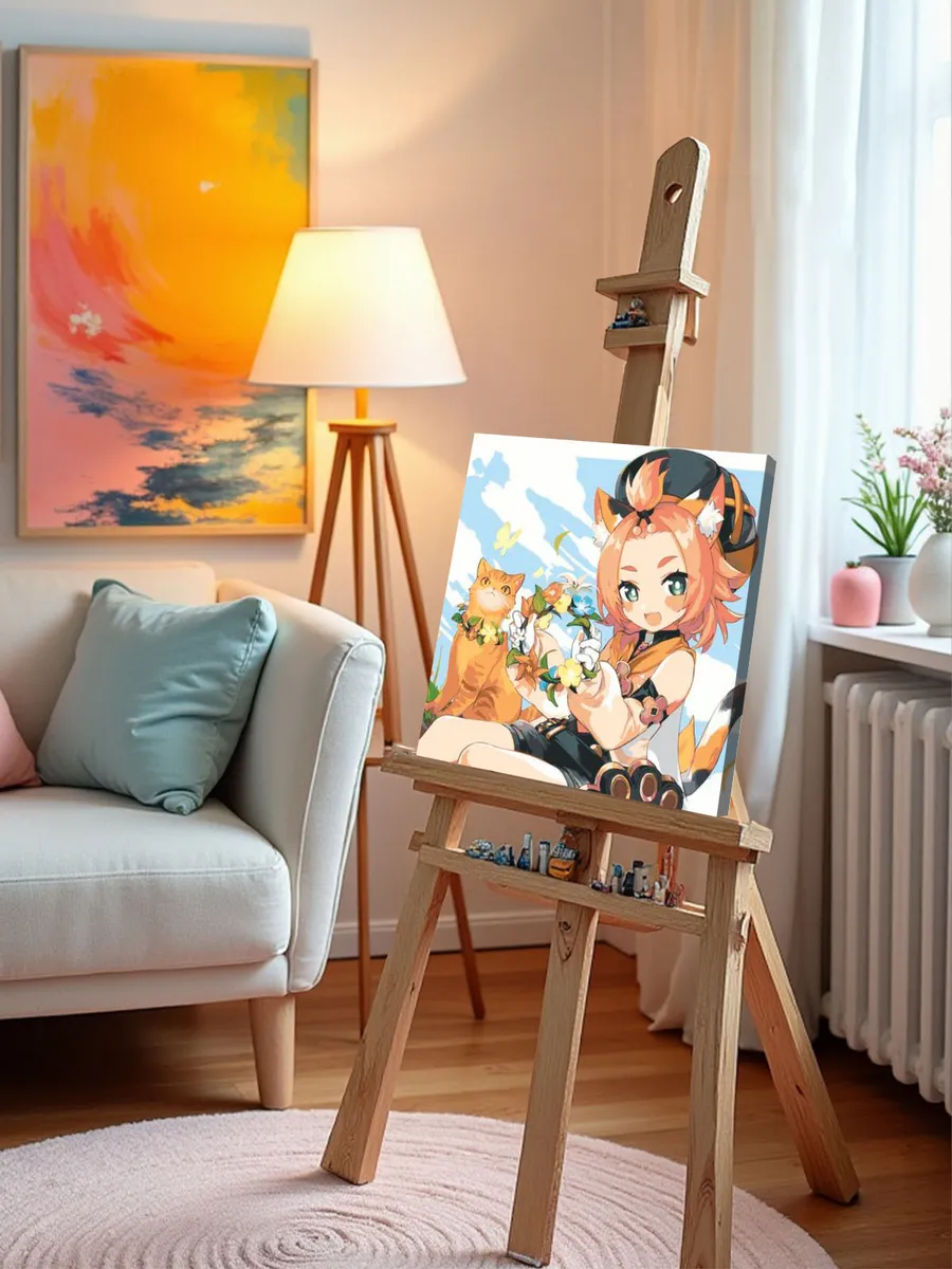 Картина по номерам «Genshin Impact Геншин Импакт: Диона» — картинка 9