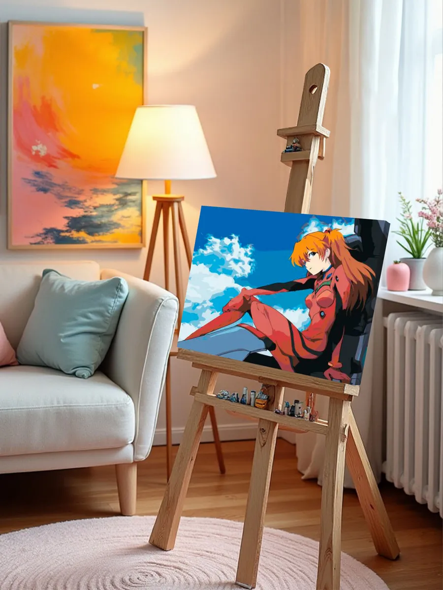 Картина по номерам «Evangelion Евангелион: Аска Лэнгли 2» — картинка 9