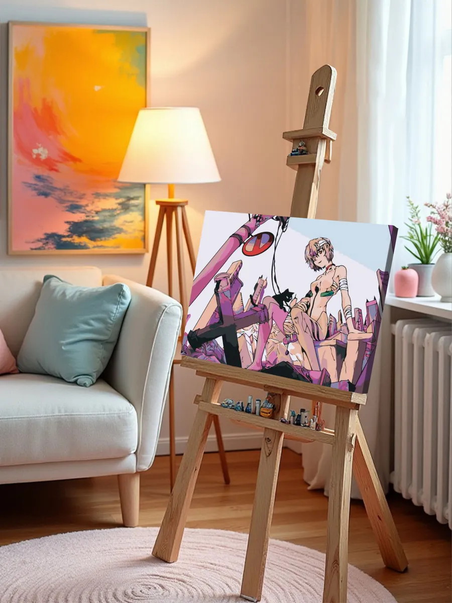 Картина по номерам «Evangelion Евангелион: Рей Аянами 3» — картинка 9