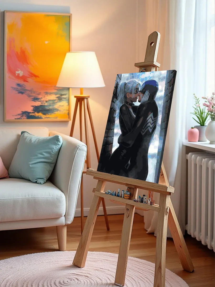 Картина по номерам «Фелиция Харди и Человек-паук» — картинка 9