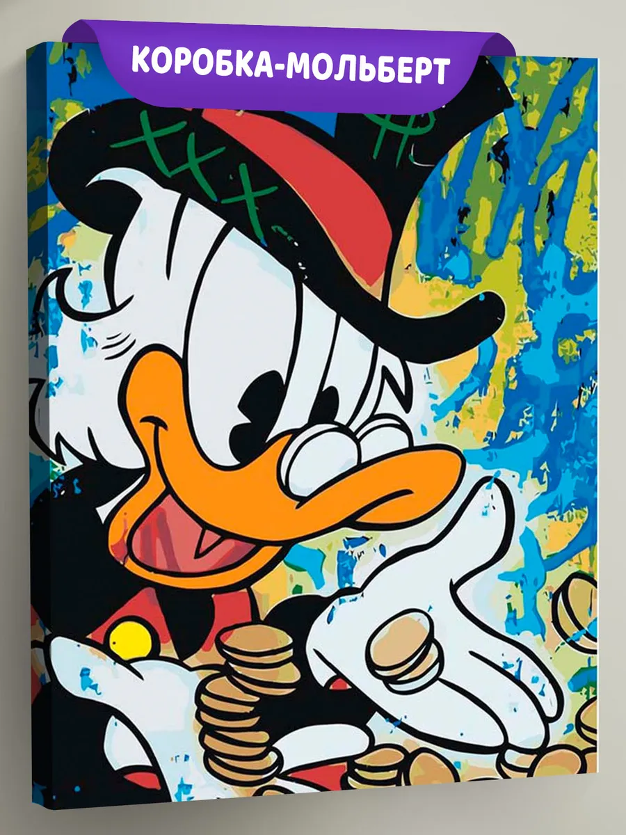 Картина по номерам «Скрудж МакДак и деньги 2»