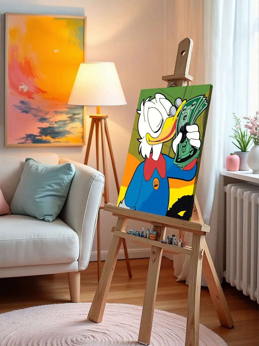 Картина по номерам «Скрудж МакДак с долларами 3» — картинка 9