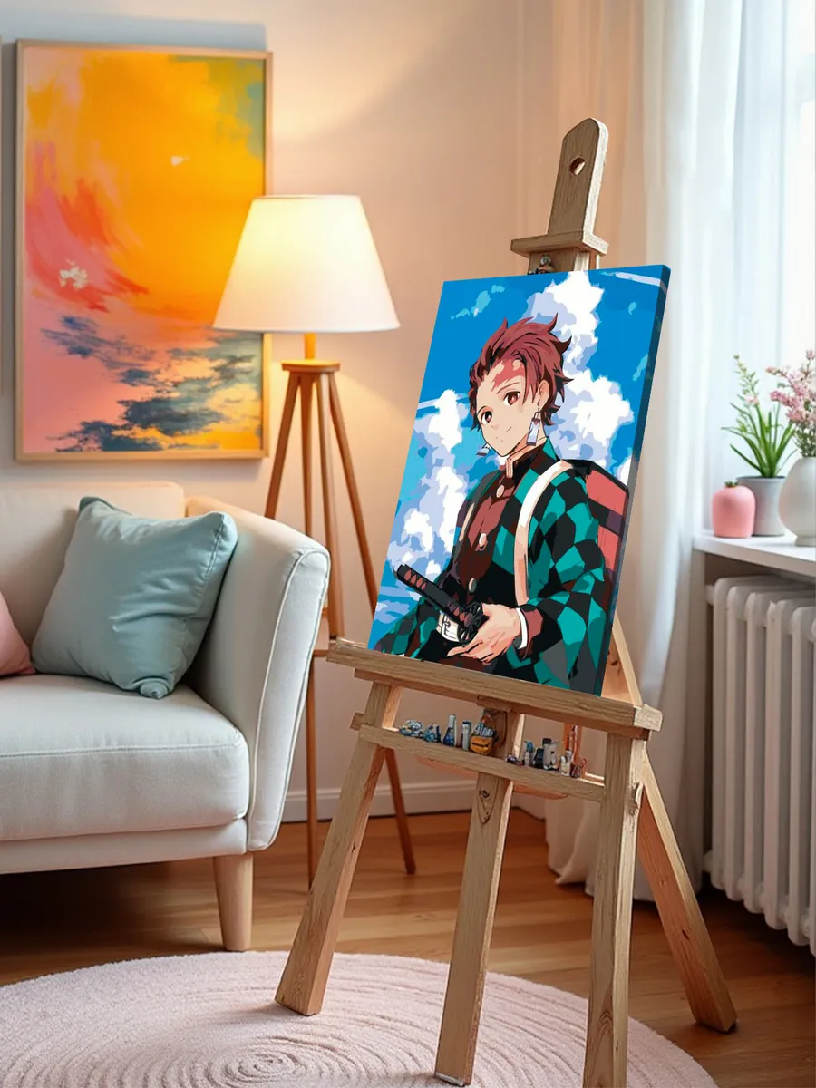 Картина по номерам «Клинок рассекающий демонов: Танджиро Камадо 2» — картинка 10