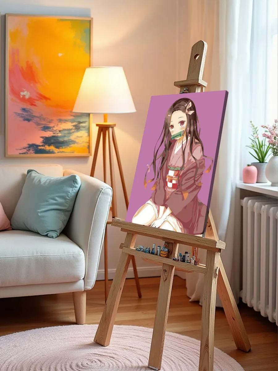 Картина по номерам «Клинок рассекающий демонов: Незуко Камадо» — картинка 9