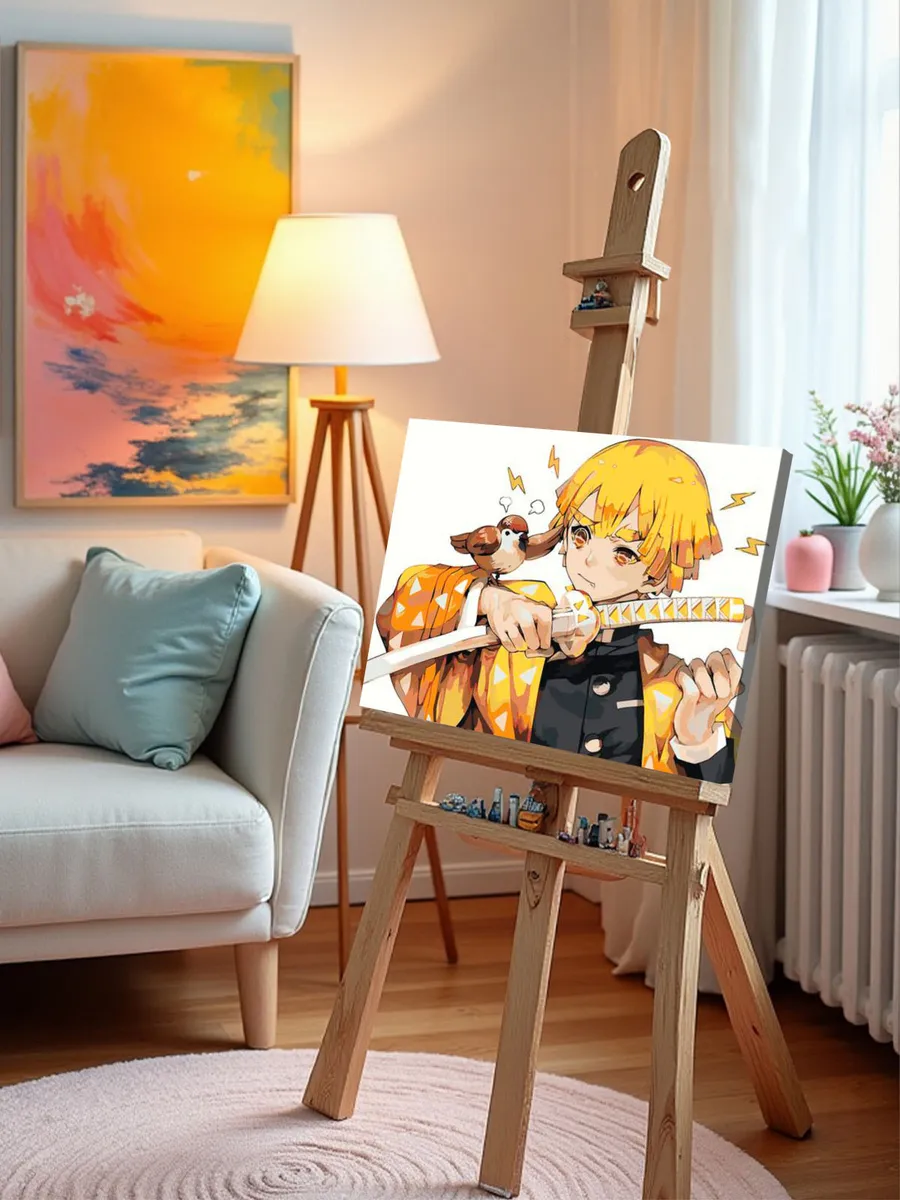 Картина по номерам «Клинок рассекающий демонов: Зеницу Агацума Арт 2» — картинка 9