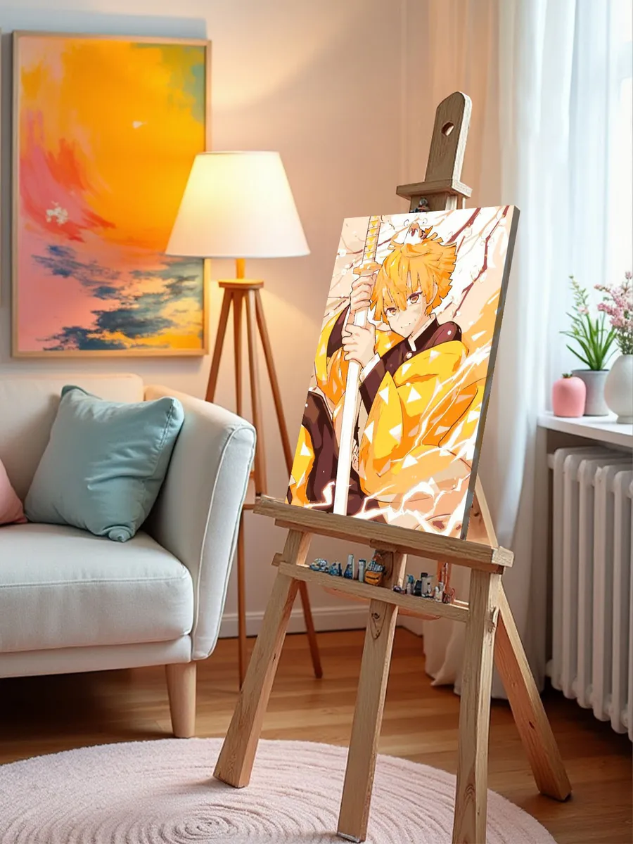 Картина по номерам «Клинок рассекающий демонов: Зеницу Агацума Арт 3» — картинка 9