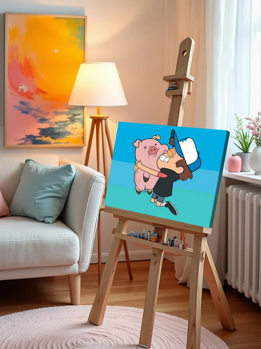 Картина по номерам «Gravity Falls Гравити Фолз: Диппер и Пухля» — картинка 10