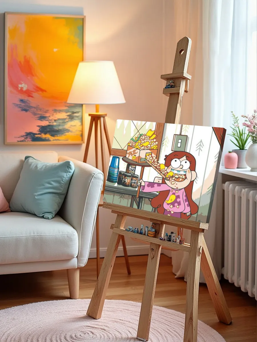 Картина по номерам «Gravity Falls Гравити Фолз: Довольная Мейбл» — картинка 9