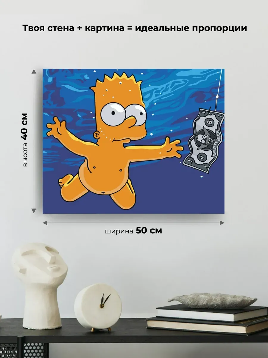 Картина по номерам «Simpsons Симпсоны: Барт Нирвана» — картинка 3