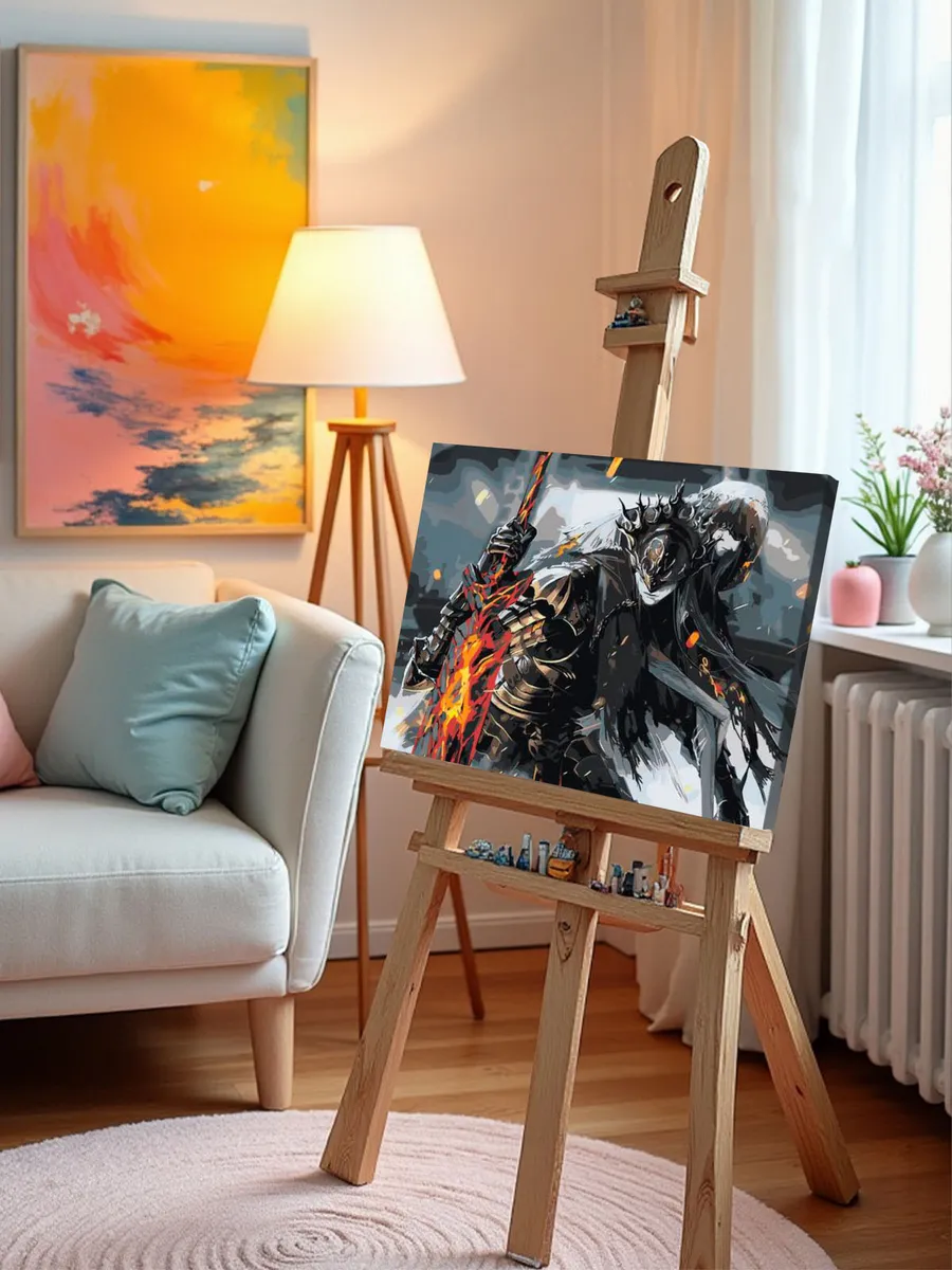 Картина по номерам «Dark Souls Дарк Соулс: Лотрик и Лориан» — картинка 9