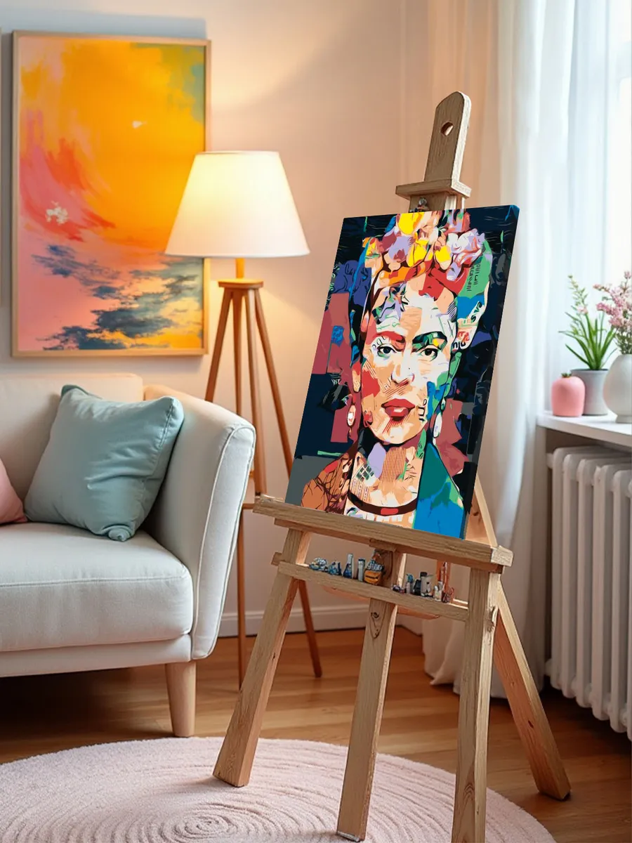 Картина по номерам «Pop Art Поп-арт: Фрида Кало» — картинка 9