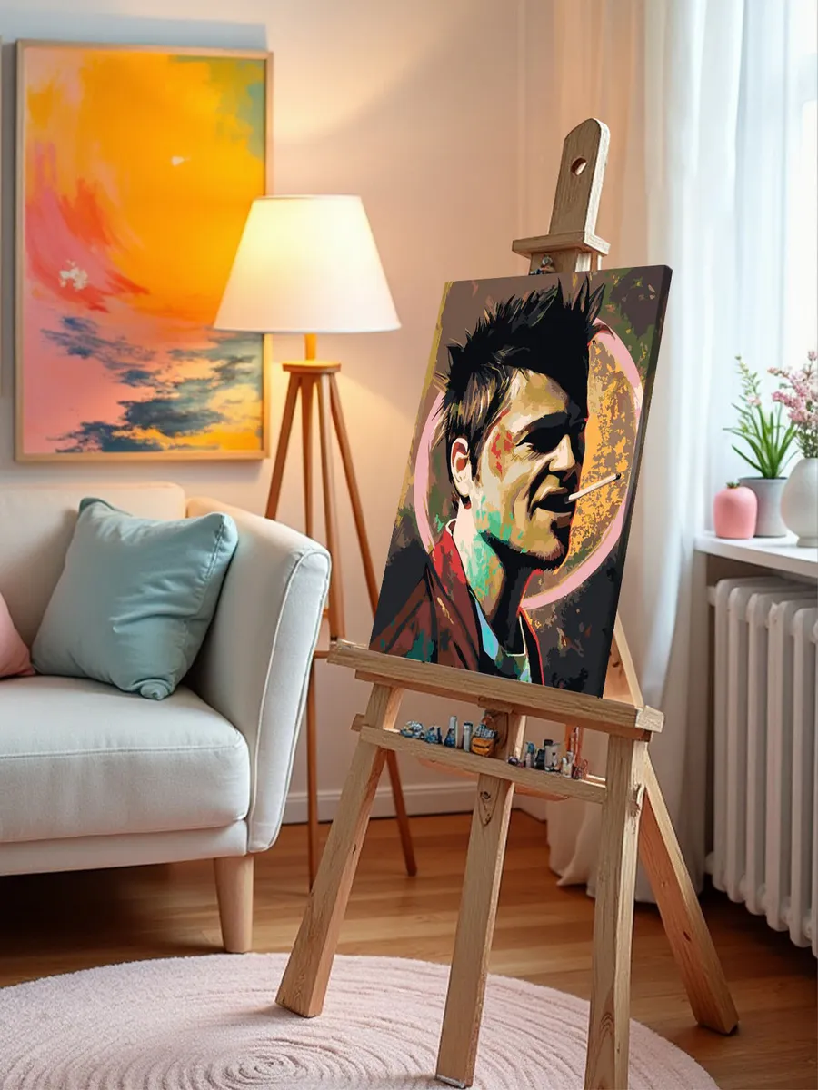 Картина по номерам «Бойцовский клуб: Тайлер Дерден - Брэд Питт 2» — картинка 9