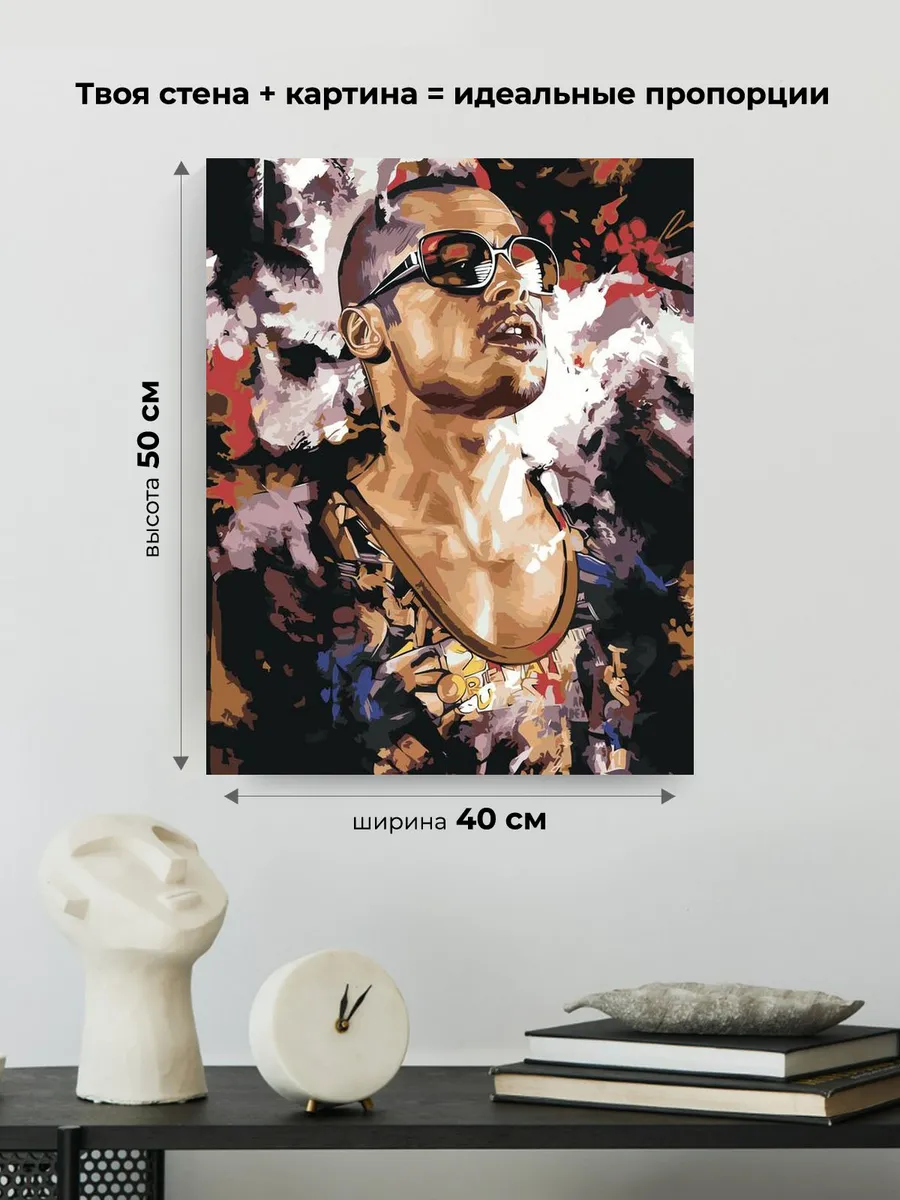 Картина по номерам «Бойцовский клуб: Тайлер Дерден - Брэд Питт 3» — картинка 3