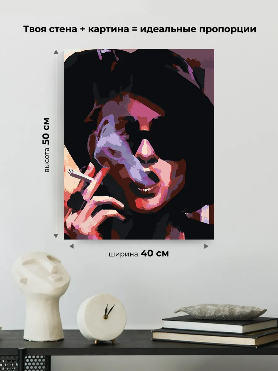 Картина по номерам «Бойцовский клуб: Марла Сингер - Хелена Бонем Картер 3» — картинка 3