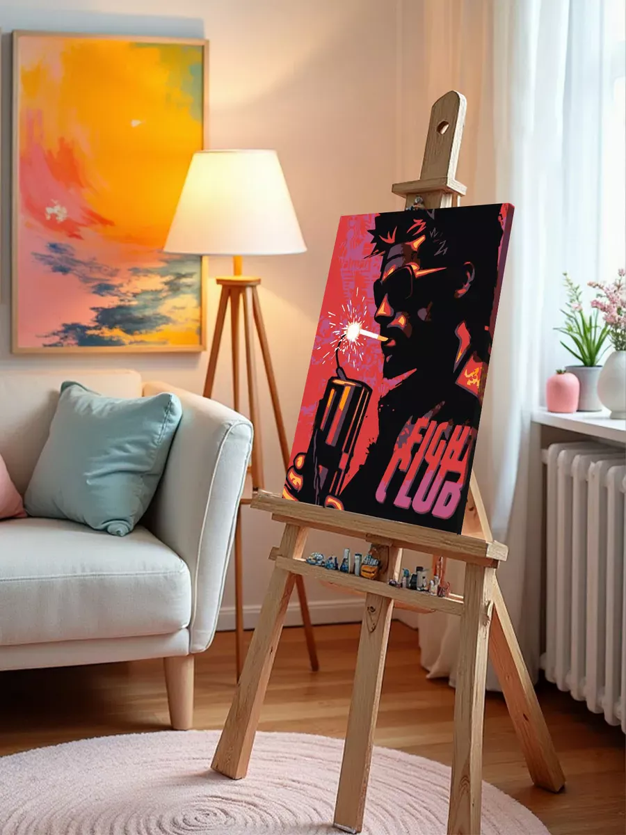 Картина по номерам «Бойцовский клуб: Тайлер Дерден арт» — картинка 9