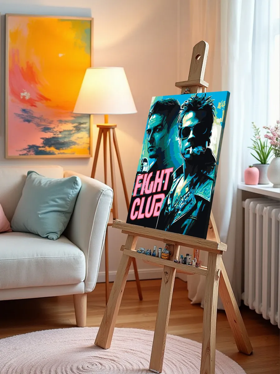 Картина по номерам «Бойцовский клуб: Рассказчик и Тайлер арт 4» — картинка 9