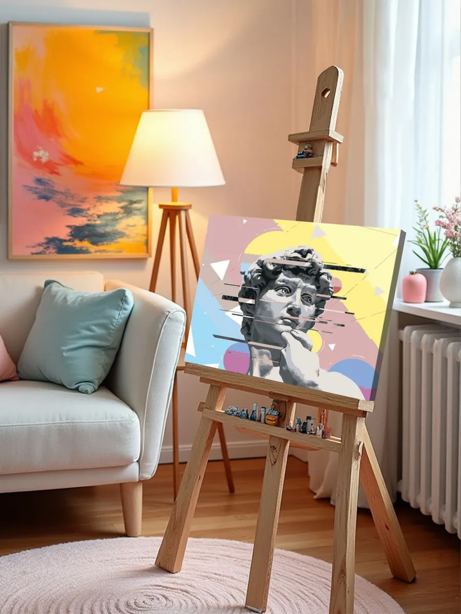 Картина по номерам «Античные статуи: Давид Арт 4» — картинка 9