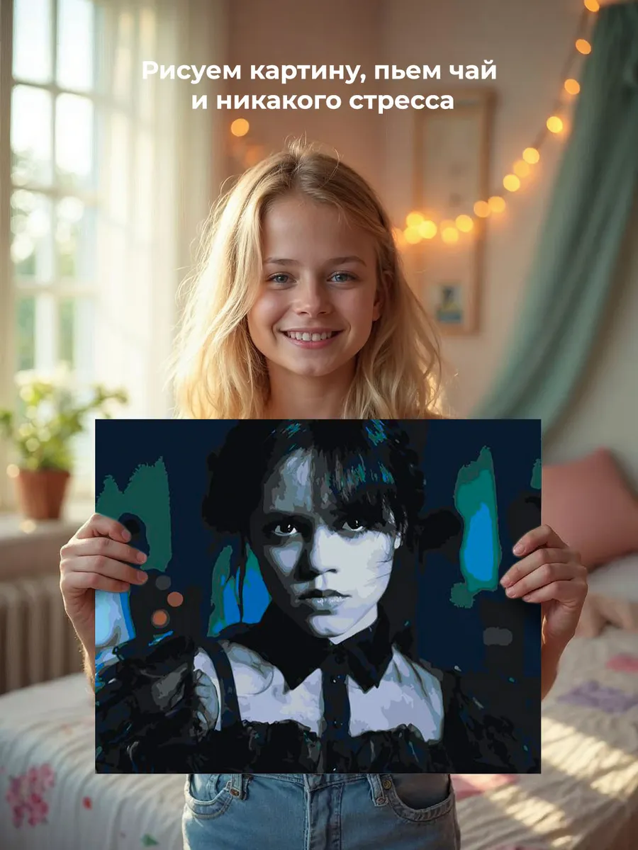 Картина по номерам «Wednesday Уэнсдей Аддамс: Танец на балу 2» — картинка 6