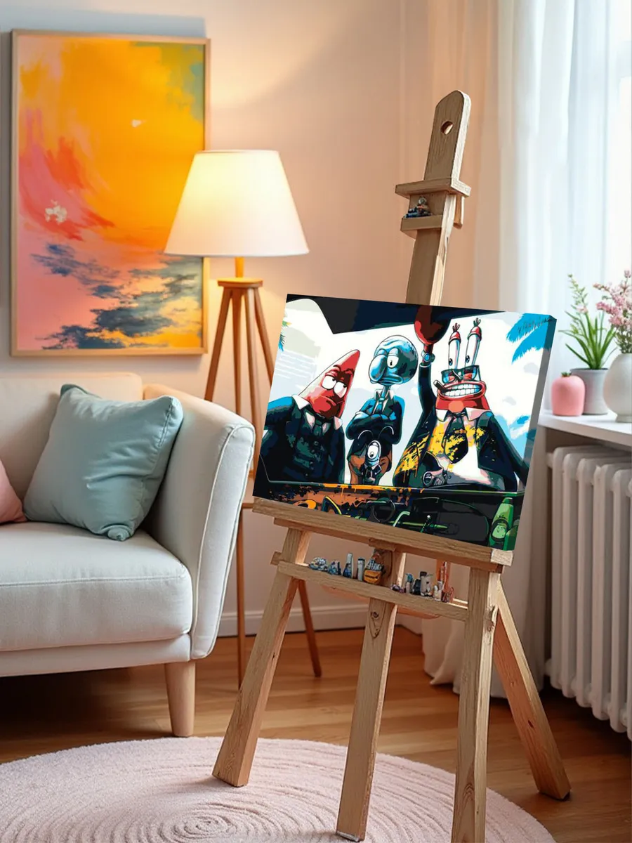 Картина по номерам «Губка Спанч Боб: Мафия Арт» — картинка 9