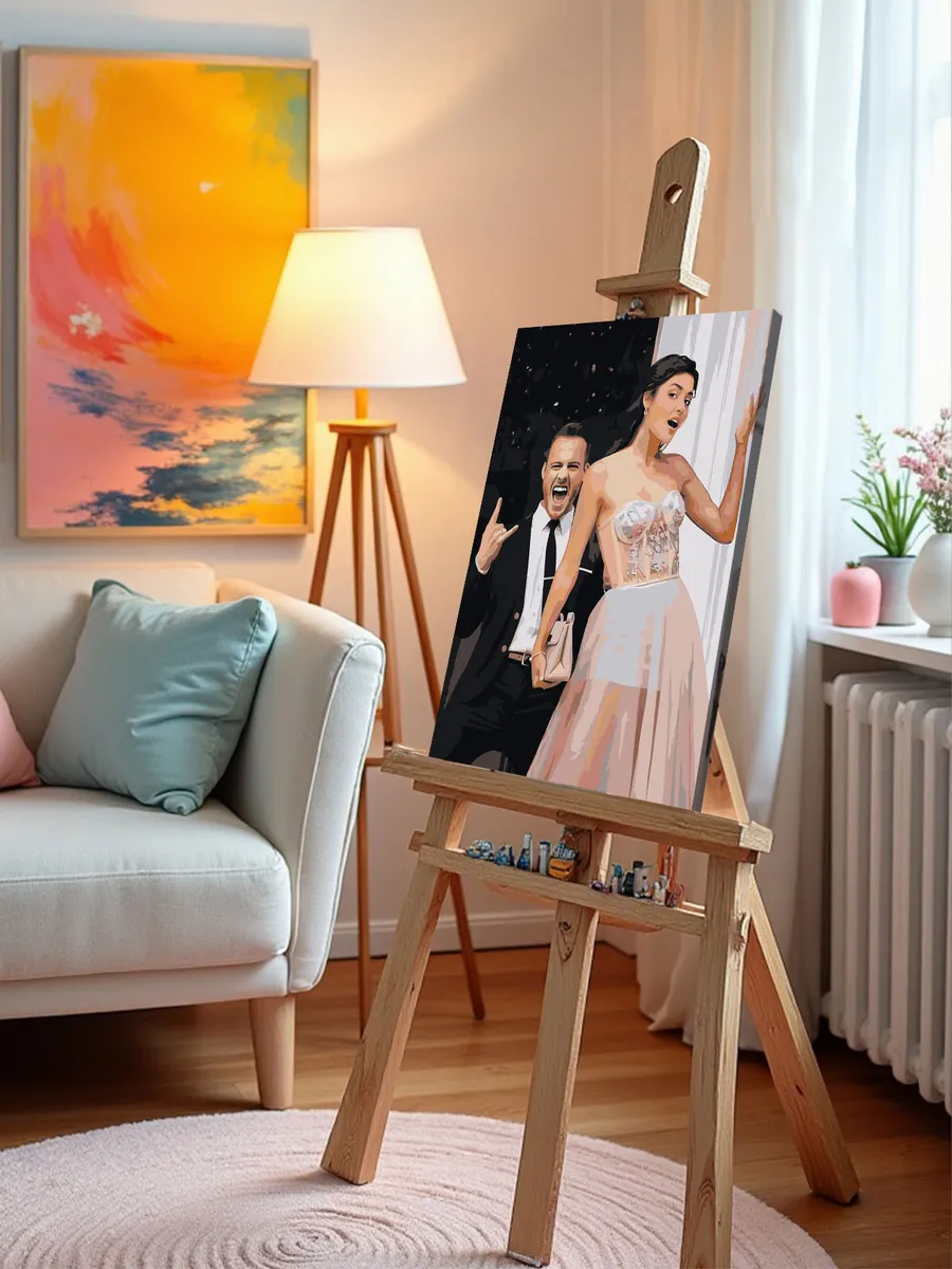 Картина по номерам «Постучись в мою дверь: Эда и Серкан Болат свадьба» — картинка 9