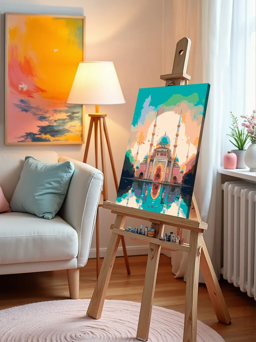 Картина по номерам «Сказочная мечеть на закате» — картинка 9