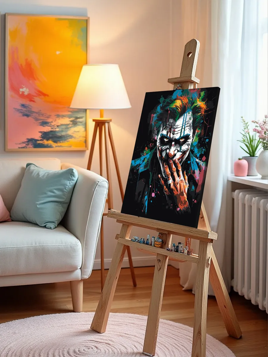 Картина по номерам «Джокер Joker: Злобный взгляд» — картинка 9