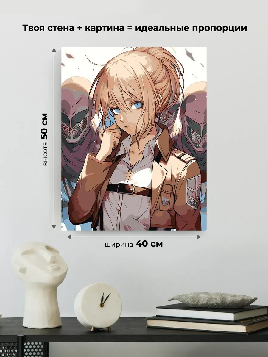 Картина по номерам «Аниме Атака Титанов: Энни Леонхарт» — картинка 3