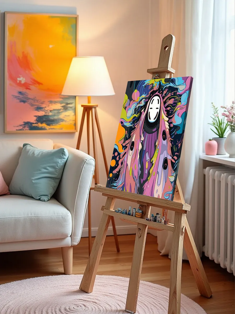 Картина по номерам «Аниме Унесенные Призраками: Безликий бог Каонаси» — картинка 10