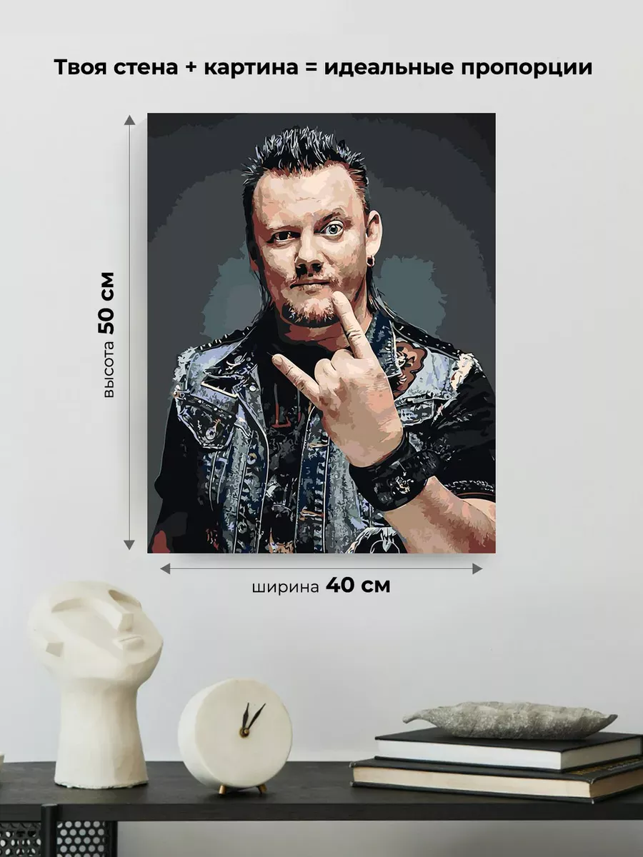 Картина по номерам «КиШ Король и Шут: Андрей Князев» — картинка 3