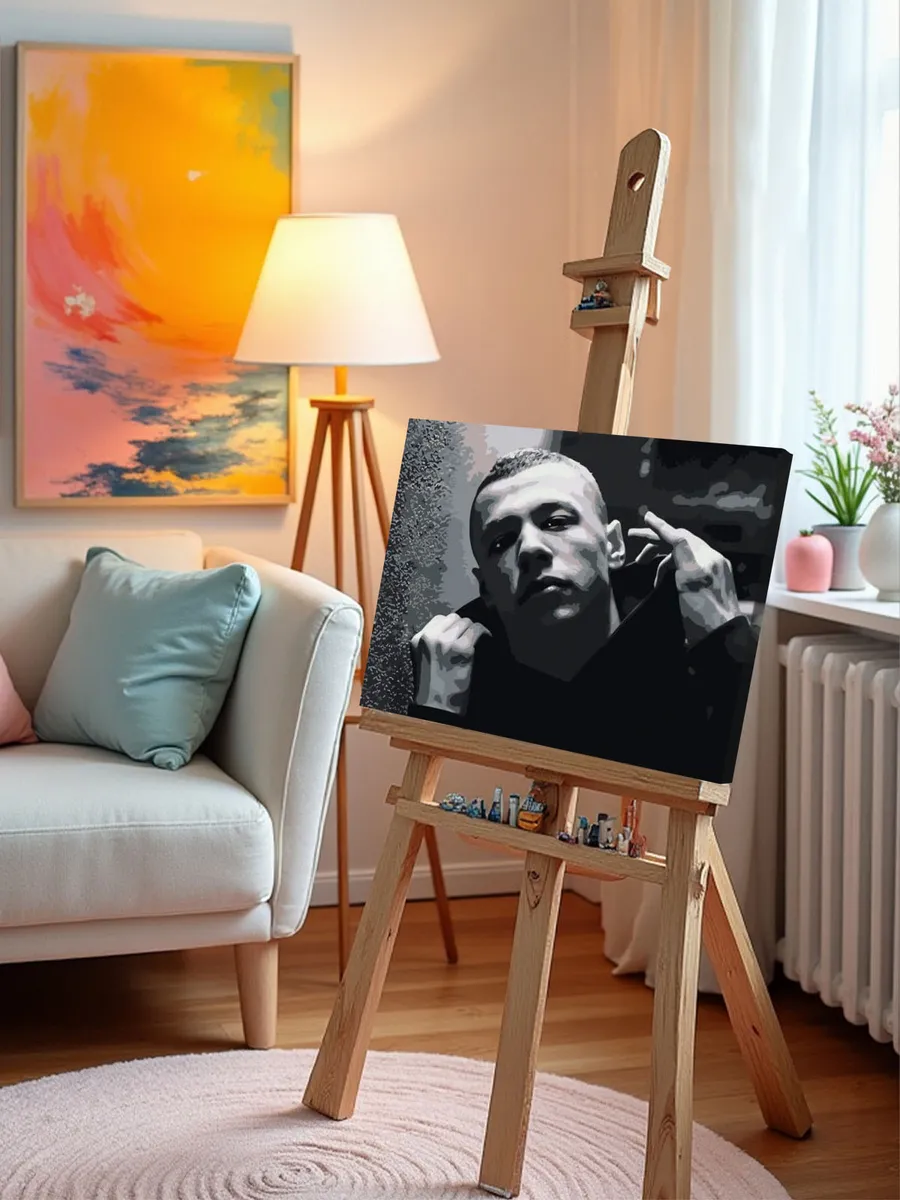 Картина по номерам «Рэпер Макан MACAN 6» — картинка 9