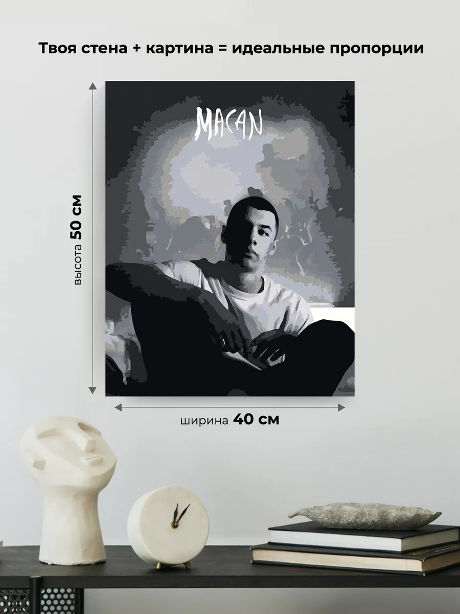 Картина по номерам «Рэпер Макан MACAN 7» — картинка 3