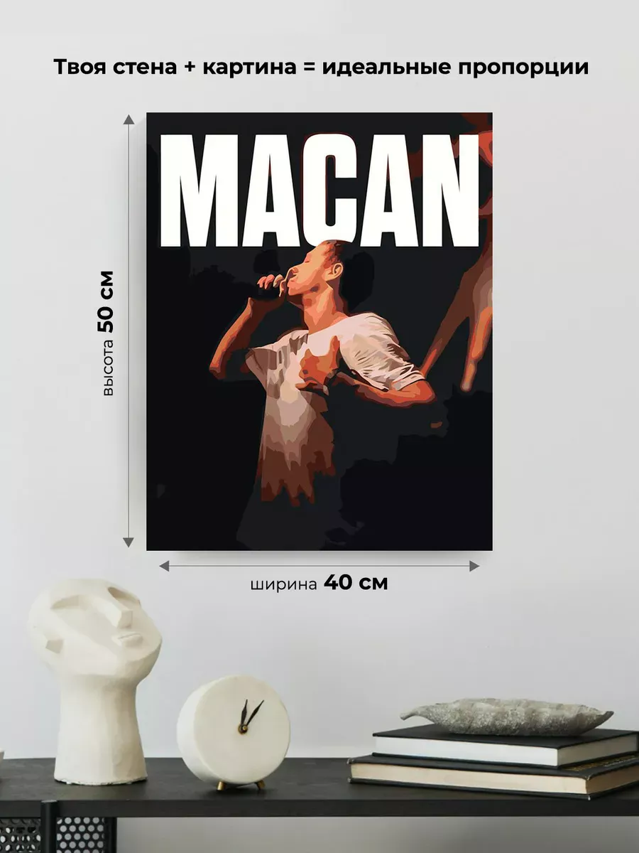 Картина по номерам «Рэпер Макан MACAN 9» — картинка 3