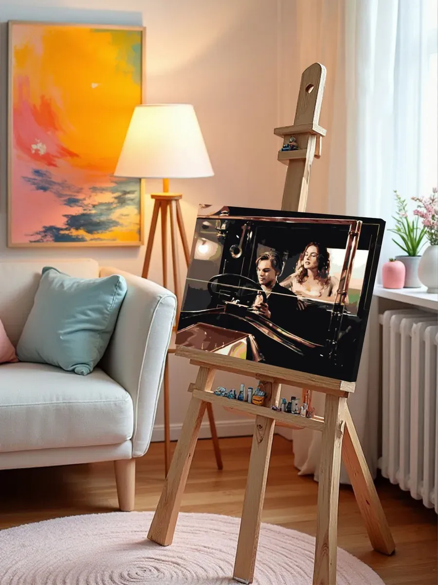 Картина по номерам «Титаник: Джек и Роза в машине» — картинка 9